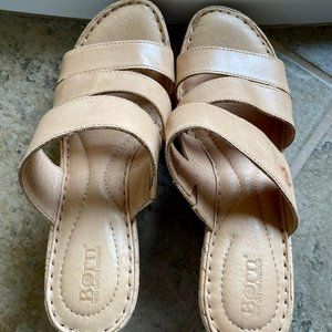 Born Leather Wedge shoes
